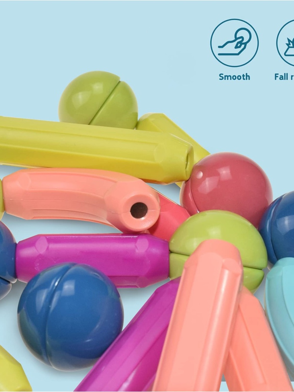 Montessori Magnetic Building Sticks Kids
